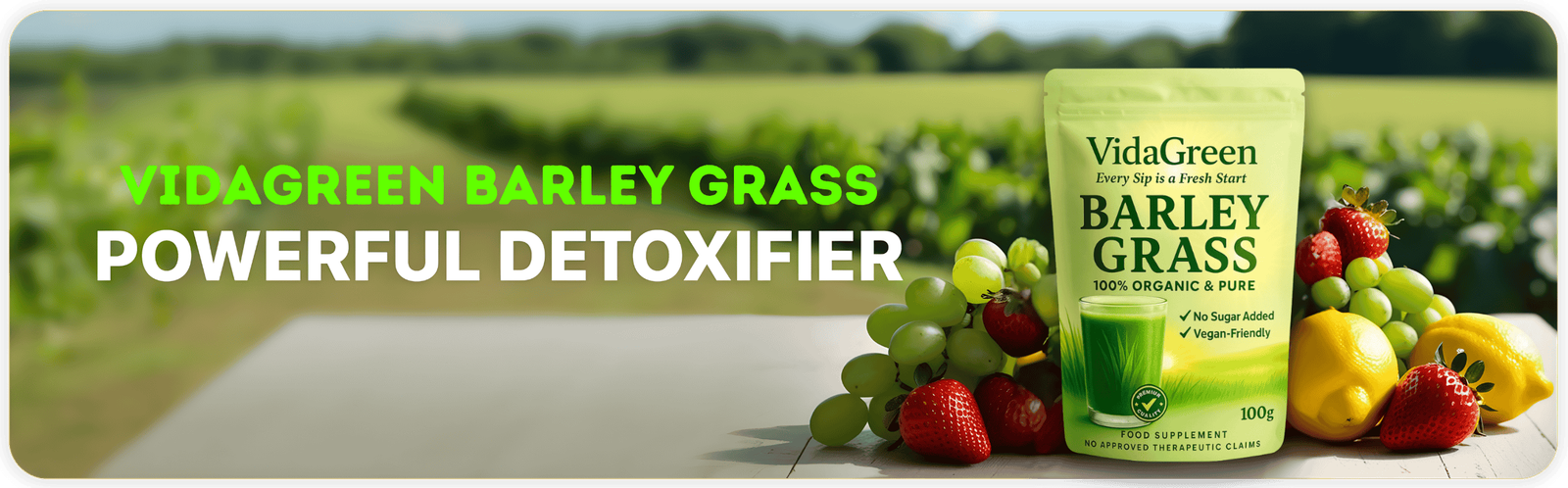 VidaGreen Barley Grass — Powerful Detoxifier